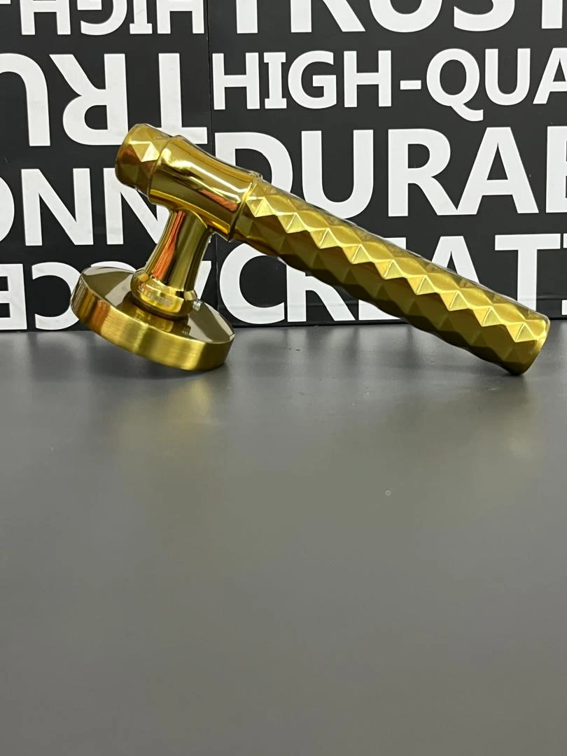 دستگیره رزت  باتیس مدل دیاموند مشکی کروم طلایی