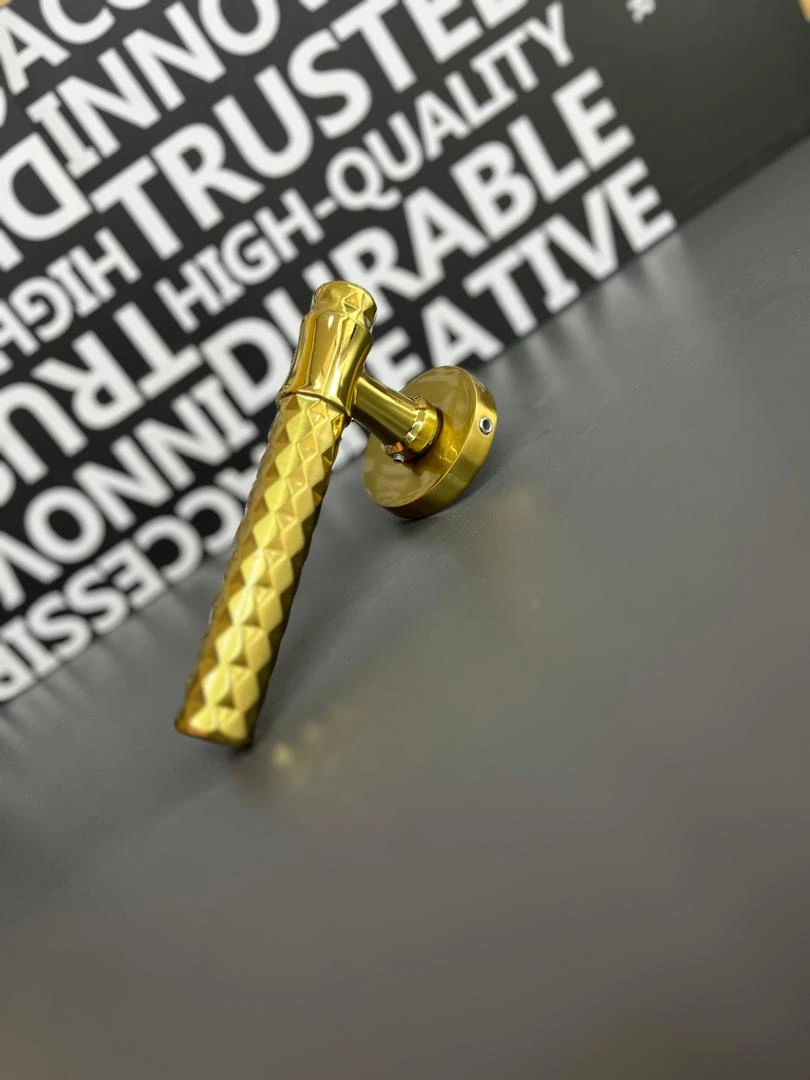 دستگیره رزت  باتیس مدل دیاموند مشکی کروم طلایی