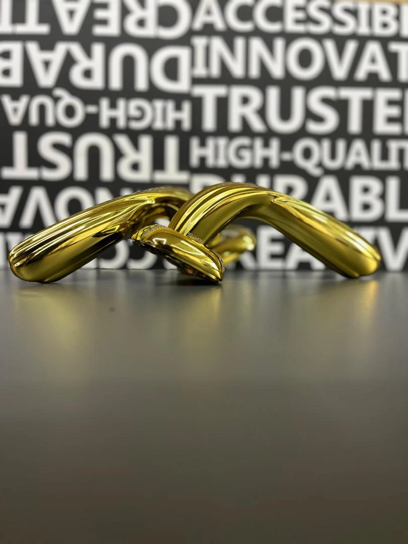 دستگیره رزت  باتیس مدل نارسیس مشکی کروم طلایی